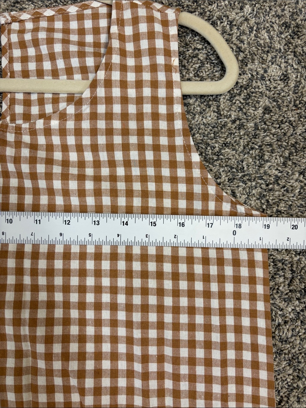 LOMON Brown White Gingham 100% Cotton Sheath Maxi Dress Women’s Size Medium NWT - Picture 8 of 9